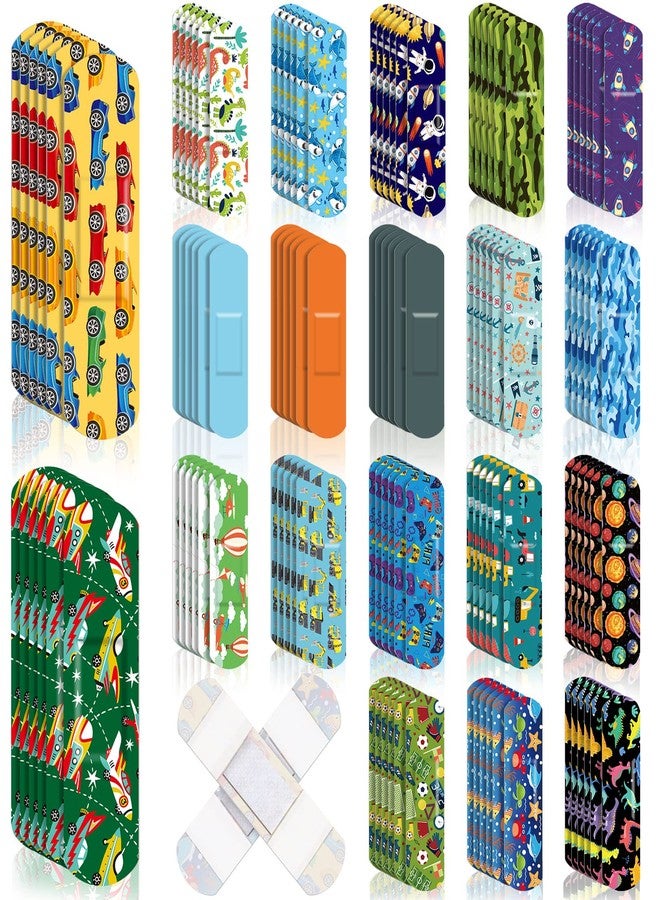 Panelee 120 Pcs Kids Bandages Bulk Cute Cartoon Flexible Waterproof Breathable Bandages Strip Protect Cuts and Scrapes for Girls Boys Children Toddlers(Stylish Style) - Image 1